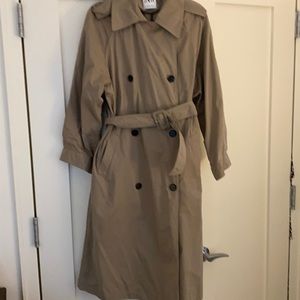 Zara double breasted trench coat